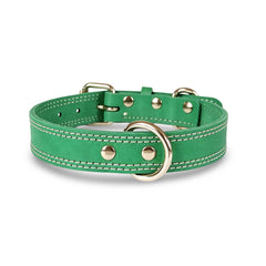 Premium Full-Grain Genuine Leather Dog Leash, Heavy-Duty Handmade Pet Walking Lead