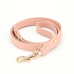 Hand‑crafted Genuine Leather Bow Dog Collar & Matching Leash, Luxury Pet Accessory