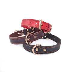 Premium Full-Grain Genuine Leather Dog Leash, Heavy-Duty Handmade Pet Walking Lead
