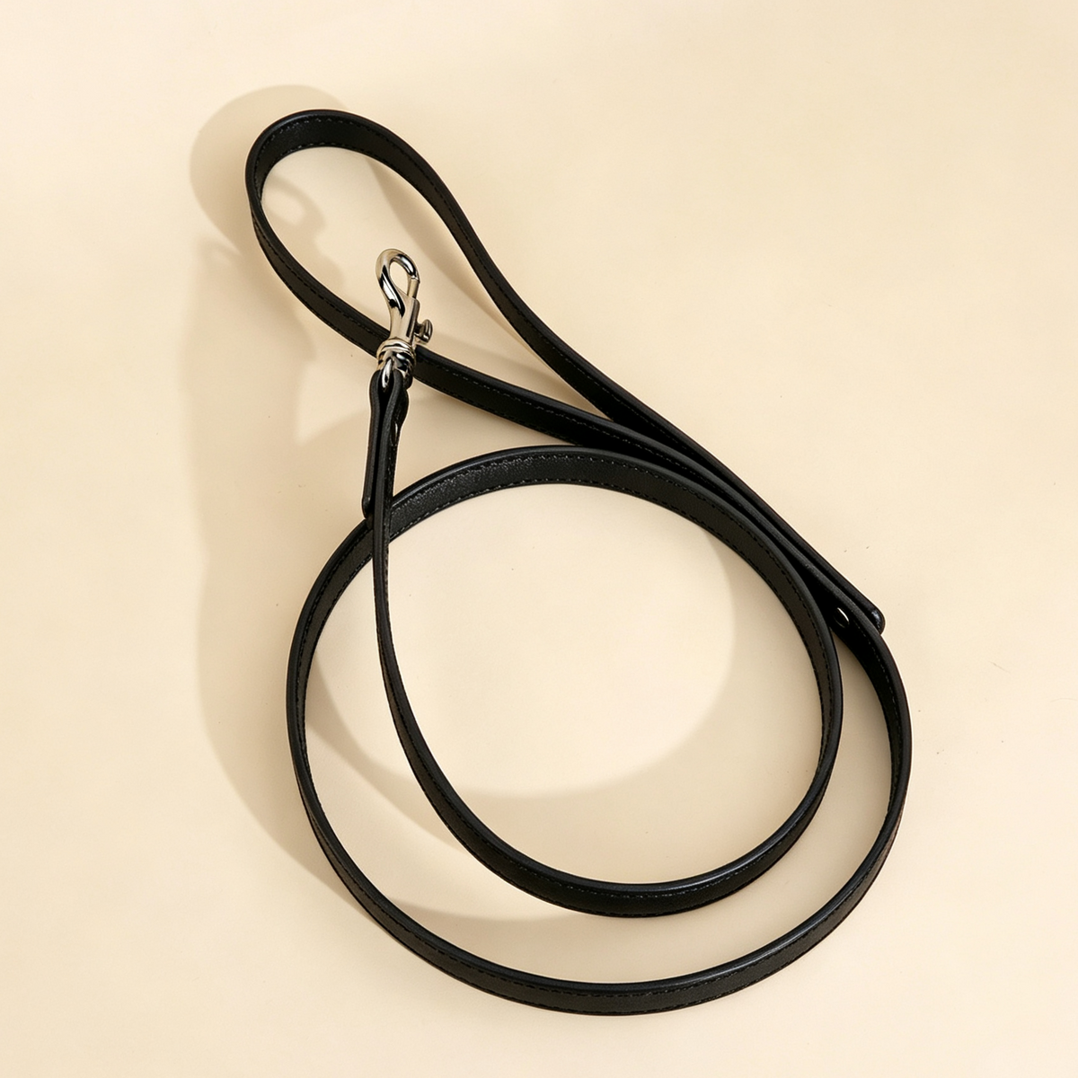 Premium Full‑Grain Genuine Leather Dog Leash, Hand‑made Heavy‑Duty Pet Walking Lead